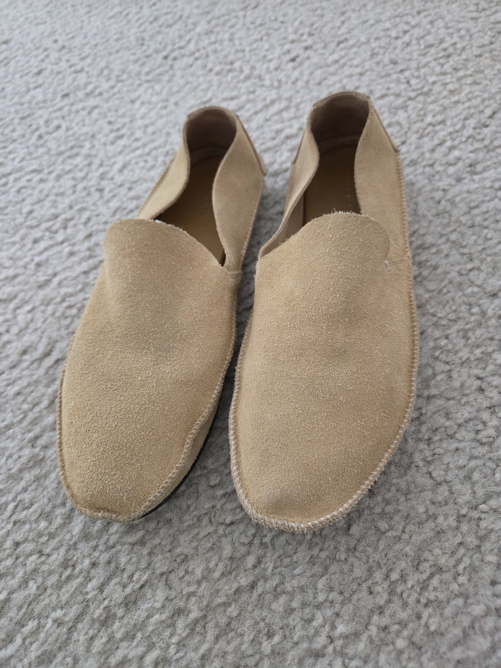 The Row Tyler Loafer in Suede Sz 7.5/38